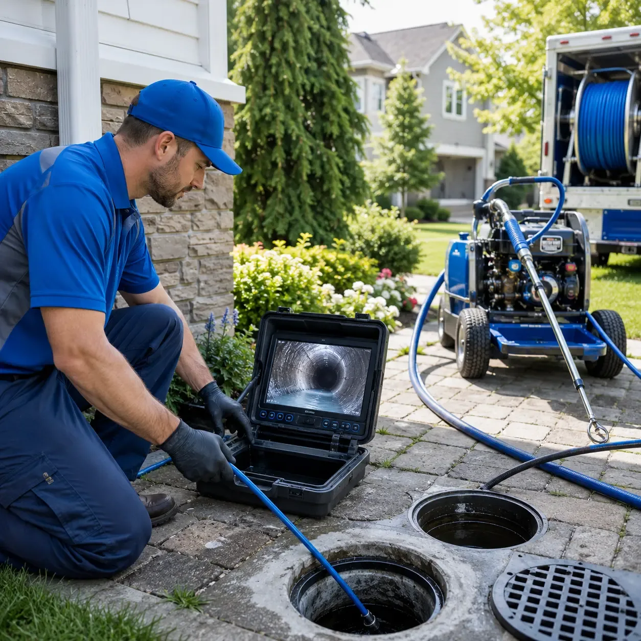 Outdoor drain cleaning professionals serving Colfax, IA
