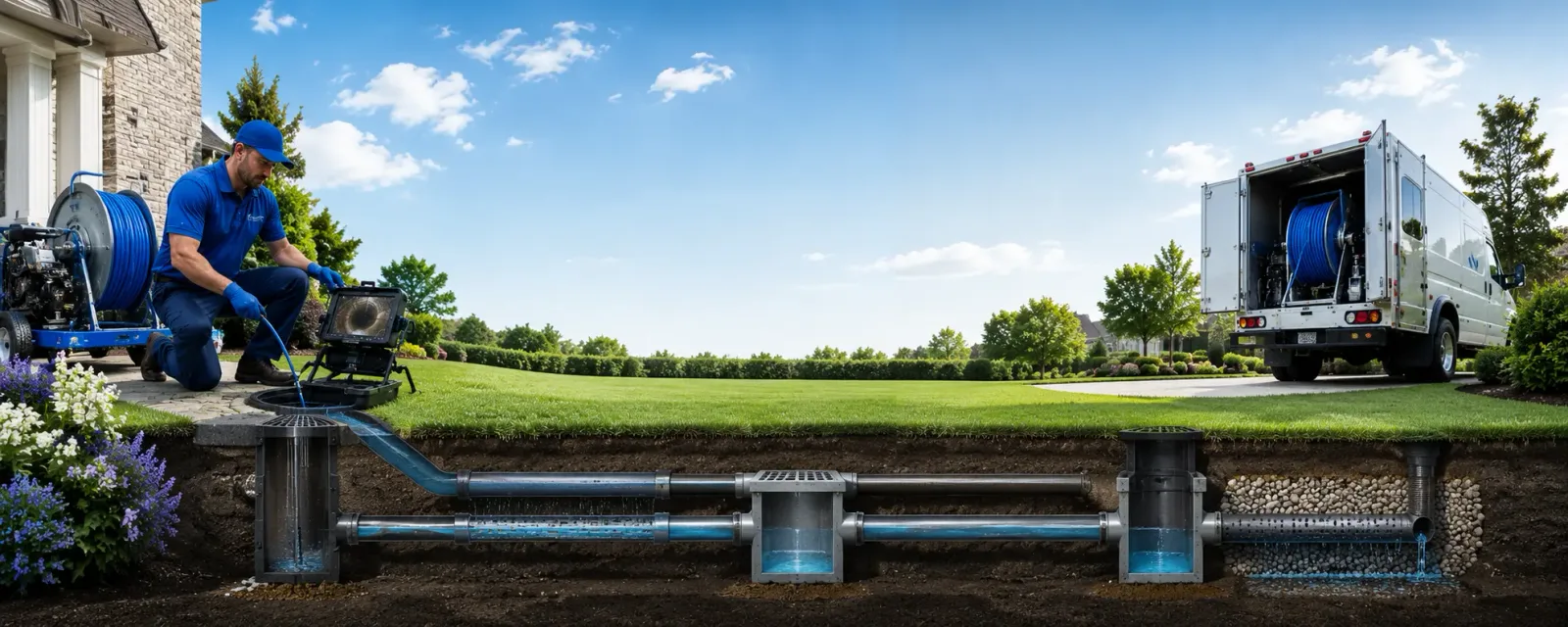 Outdoor drain cleaning information for Colfax, IA
